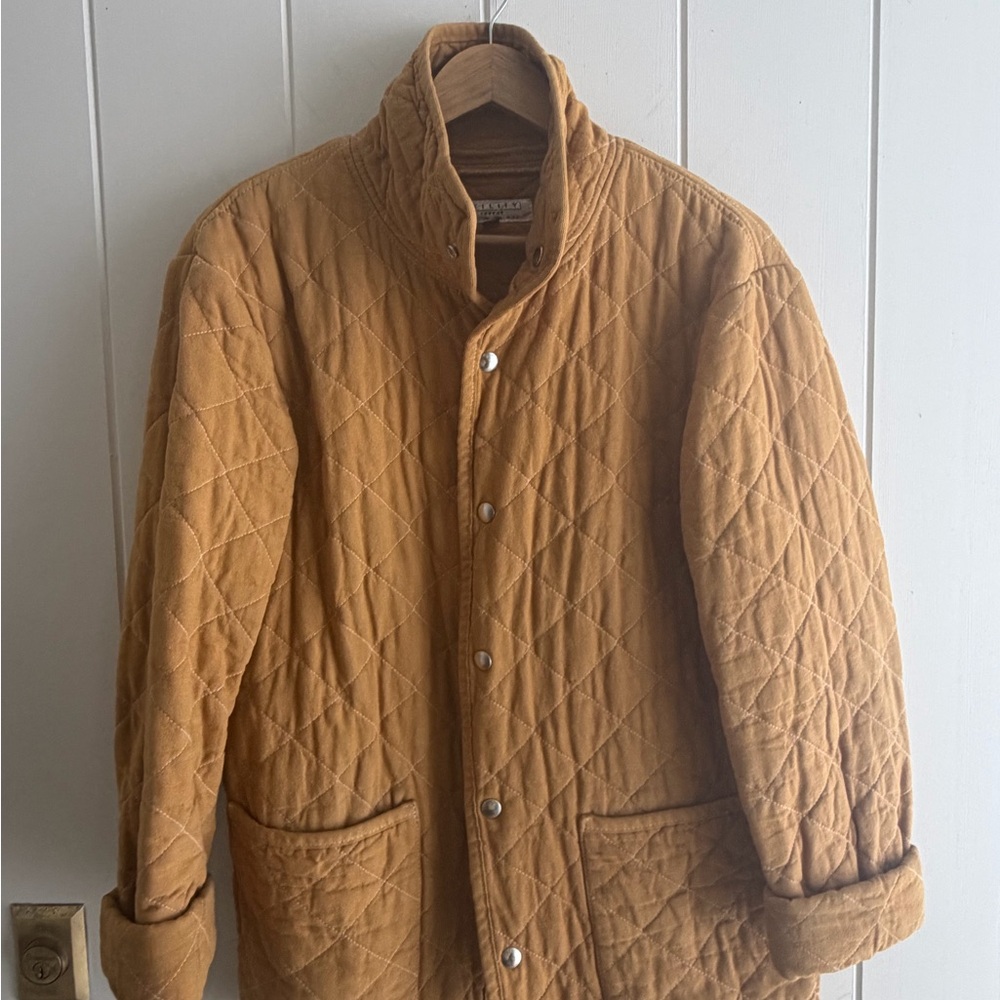 Women's Quilted Linen Utility Jacket - Picture 5 of 7
